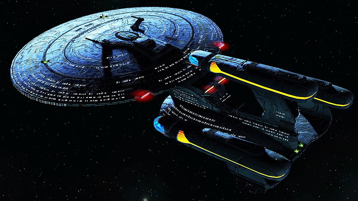 Star Trek, kosmos, statek kosmiczny, futurystyczny, science fiction, Galaxy X Class, Tapety HD