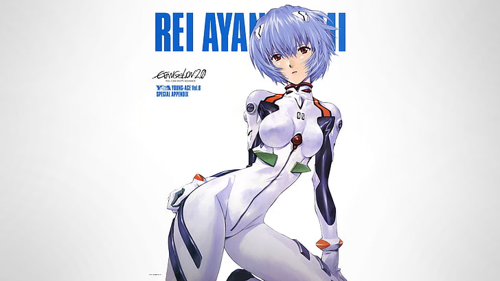 Neon Genesis Evangelion, Anime, Anime Girls, Ayanami Rei, einfacher Hintergrund, HD-Hintergrundbild