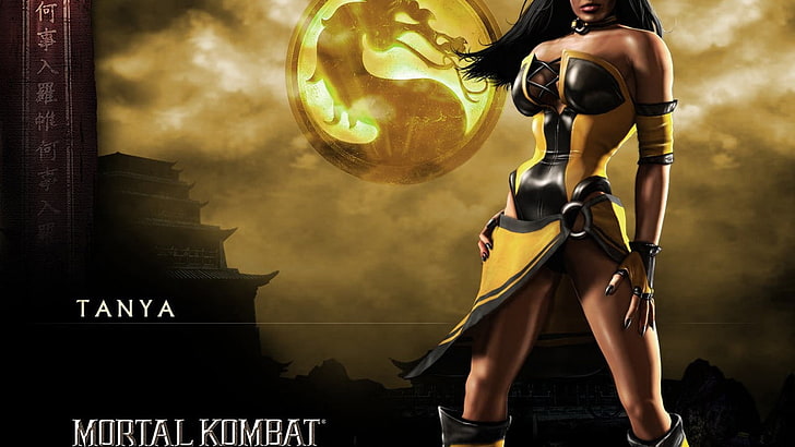 babe clivagem tanya Video Games Mortal Kombat HD Art, jogo, logotipo, Bebê, Quente, Decote, Mortal Kombat, HD papel de parede