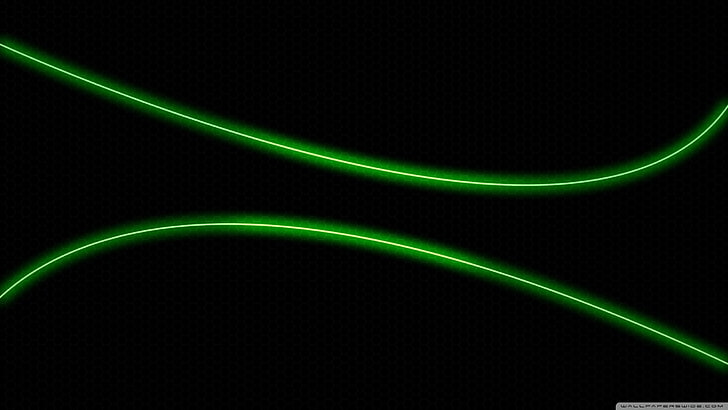 2560x1440 px, Verde, luce, neon, Sfondo HD