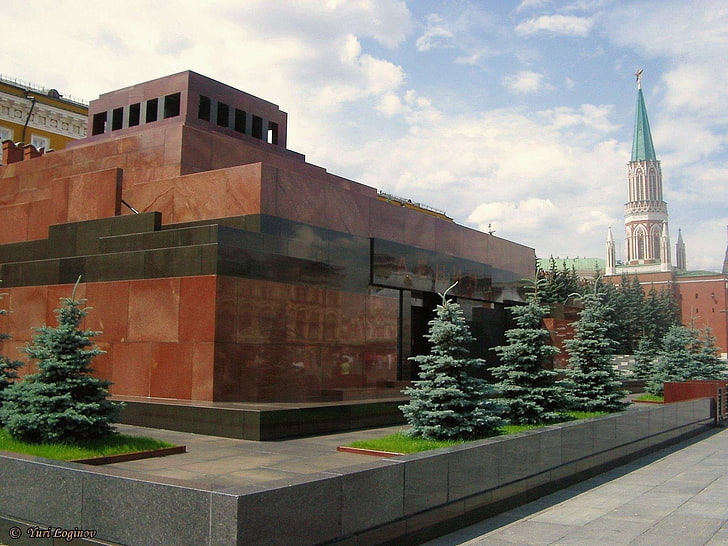 레닌 묘소, 모스크바, 러시아, mavzolej lenina, 모스크바, rossiya, HD 배경 화면