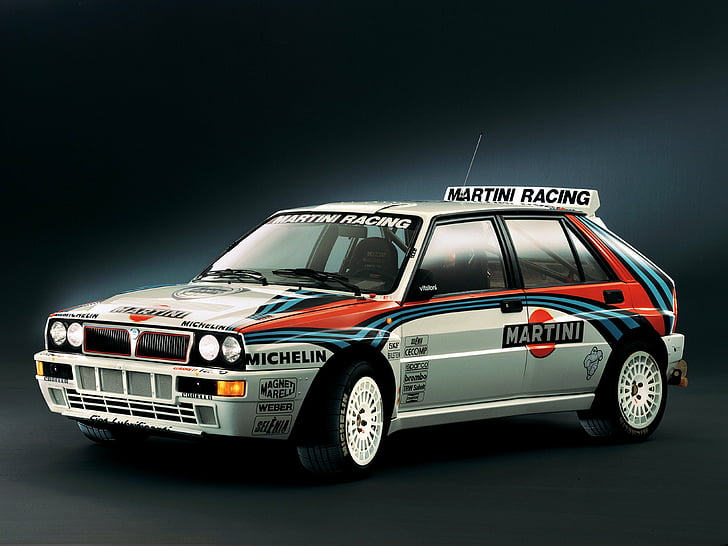 1992, 4000x3000, samochód, evoluzione, integrale, włochy, lancia delta hf, martini, wyścig, wyścigi, rajd, Tapety HD