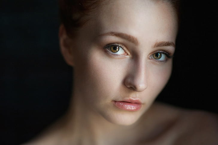 women, model, face, portrait, Vladislava Masko, HD wallpaper
