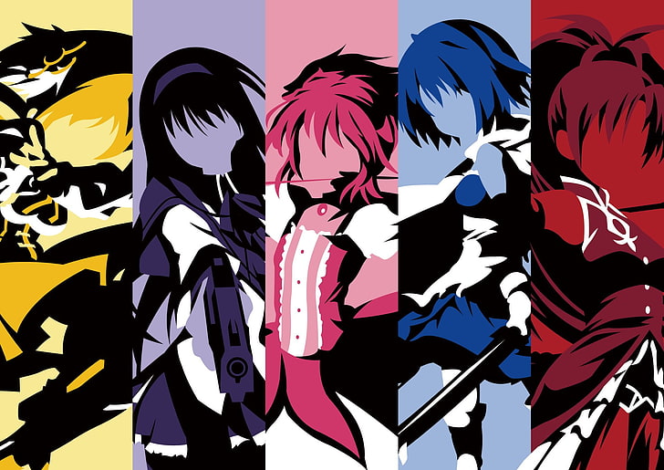 Manga Tomoe, Sayaka Miki, Manga Tomoe, Kyōko Sakura, Manga Tomoka, Fond d'écran HD