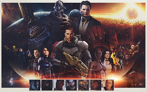 Mass Effect, Comandante Shepard, Fondo de pantalla HD HD wallpaper