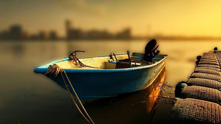 жизнь, лодка, вода, судно, красотка, рыбак, бизнес, путешествие, небо, море, океан, HD обои