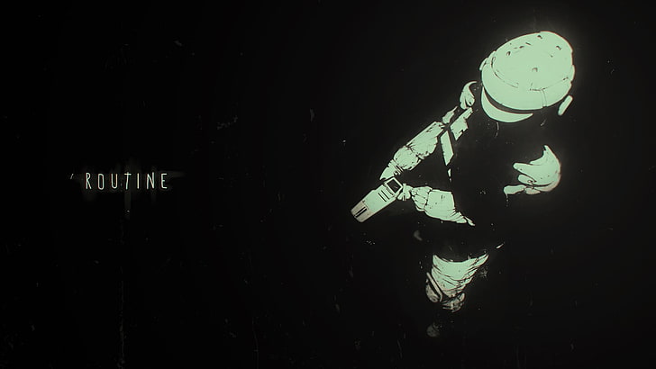 Routine artwork, video games, space, Routine (Video Game), HD wallpaper
