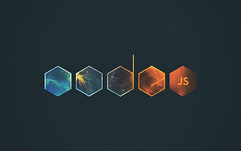JavaScript, node.js, resumo, logotipo, HD papel de parede HD wallpaper