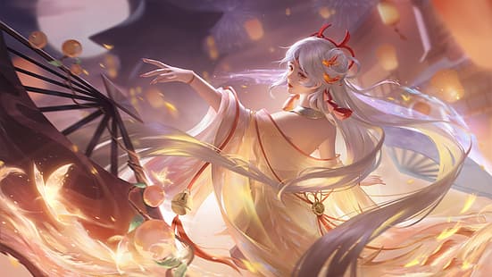 Anime-Mädchen, Onmyoji, HD-Hintergrundbild HD wallpaper