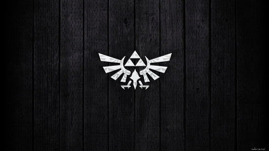 Crest symbol, hylian crest, royal, The Legend of Zelda, videospel, HD tapet HD wallpaper