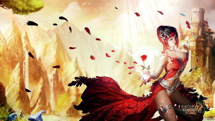 action, angel, angels, fantasy, fighting, league, loa, mmo, online, rpg, warrior, HD wallpaper