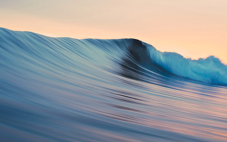 океан, вълни, пяна, #RELAXING, Природа, HD тапет