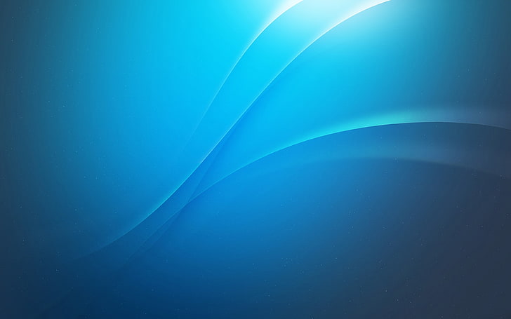 Blue curve gradient abstract 4k design, HD wallpaper