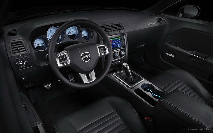 Intérieur de la Dodge Challenger 2011, intérieur de la voiture, 2011, intérieur, dodge, challenger, voitures, Fond d'écran HD
