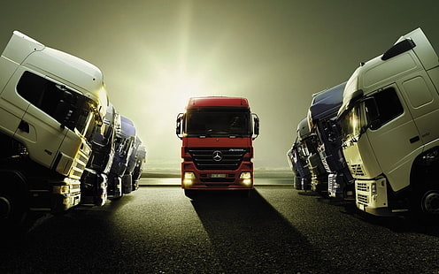 camions véhicules mercedes benz actros Voitures Mercedes HD Art, camions, véhicules, Fond d'écran HD HD wallpaper