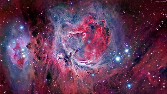 nebulosa a rosetta, nebulosa, spazio, spazio profondo, spazio esterno, galassia, universo, Sfondo HD HD wallpaper