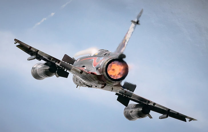 черен и сив метален инструмент, Mirage 2000, самолет, HD тапет
