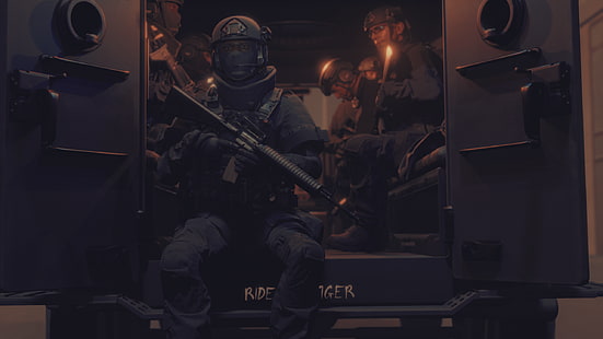 Siap atau Tidak, polisi, SWAT, M16, Wallpaper HD HD wallpaper