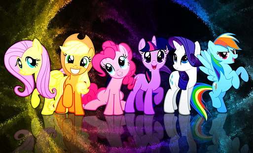 My Little Pony Mane 6, My Little Pony collection, Cartoons, Others, HD wallpaper HD wallpaper