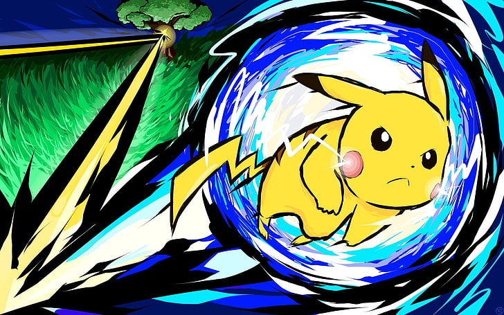 포켓몬 피카츄 캐릭터 아트 워크, ishmam, Pokémon, Pikachu, HD 배경 화면