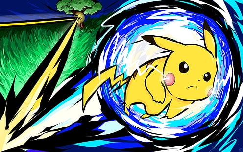 Ilustraciones de personajes de Pokemon Pikachu, ishmam, Pokémon, Pikachu, Fondo de pantalla HD HD wallpaper