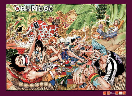 One Piece, Brook, Nami, Sanji, Nico Robin, Franky, Monkey D. Luffy, Roronoa Zoro, Tony Tony Chopper, Usopp, anime, HD wallpaper HD wallpaper