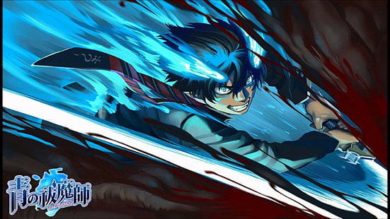 Okumura Rin, Exorcista Azul, anime, HD papel de parede HD wallpaper