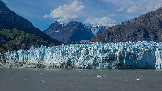 눈 덮인 산, 알래스카, 산, 빙원, HD 배경 화면 HD wallpaper