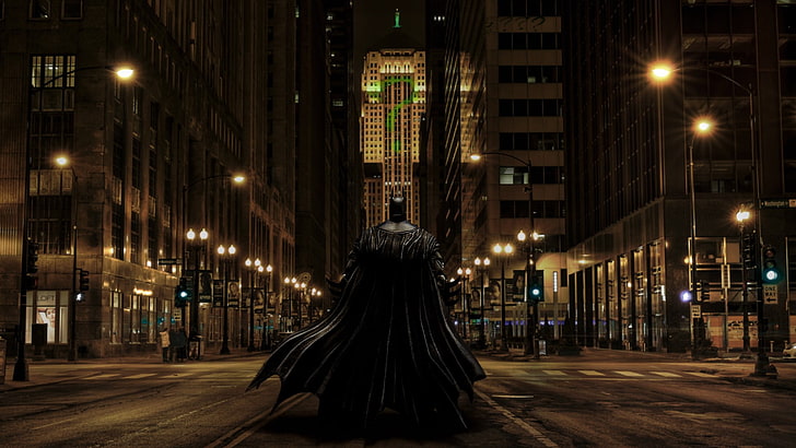 Gotham City, The Dark Knight, Chicago, Batman, The Riddler, fan art,  Photoshop, HD wallpaper | Wallpaperbetter