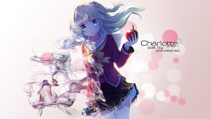Charlotte (anime), chicas anime, Tomori Nao, Fondo de pantalla HD