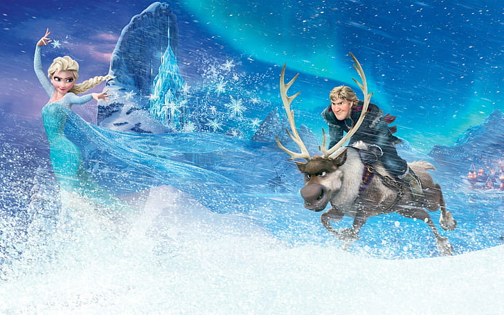 Frozen (Film), Kristoff (Frozen), Filme, Prinzessin Elsa, Sven (Frozen), HD-Hintergrundbild