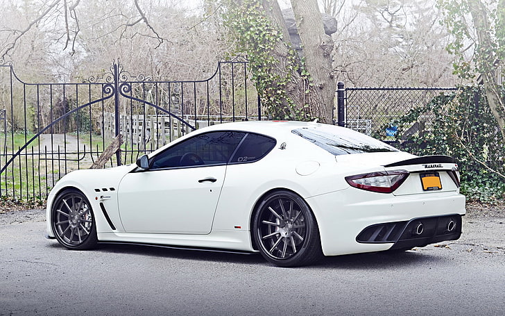 mobil, mobil putih, kendaraan, Maserati, Wallpaper HD