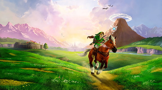 The Legend of Zelda Ocarina of Time 3D, Tautan wallpaper, Game, Game Lainnya, Legend of Zelda, ocarina of time, Link, Wallpaper HD HD wallpaper