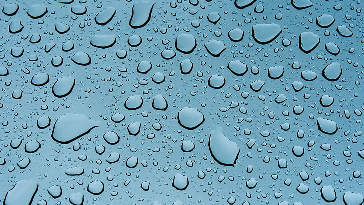 water dew wallpaper, drops, closeup, surface, texture, HD wallpaper