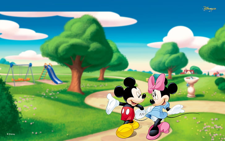 Ami proche, affiche de Minnie et Mickey Mouse, ami, Disney, Fond d'écran HD