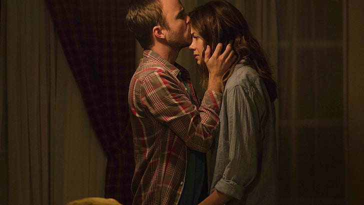 man kissing woman on forehead movie scene, The Path, Aaron Paul, Michelle Monaghan, Best TV Series, HD wallpaper