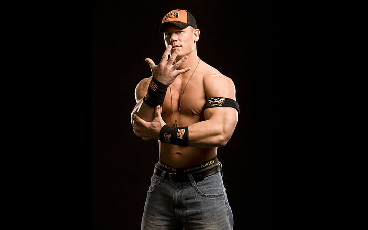 John Cena Fear Less, wwe, raw, bofetada, Fondo de pantalla HD