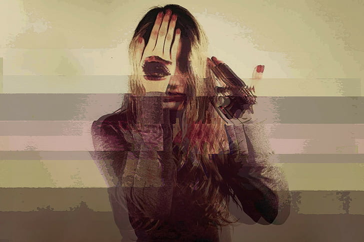 glitch art women suicide, HD wallpaper | Wallpaperbetter