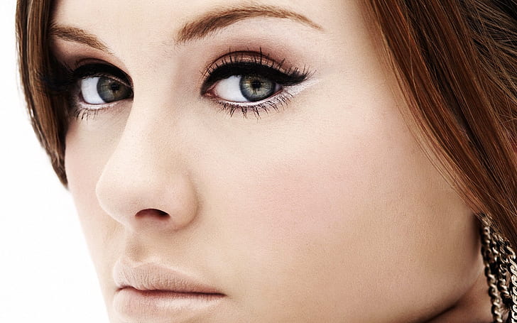 Adele Eyes, celebrytka, celebryci, gwiazdy, artystka, piosenkarka Adele, Tapety HD