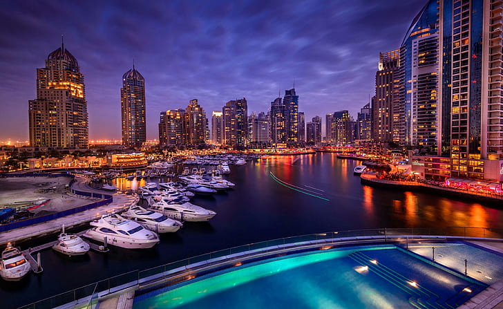 Dubai Marina 4k neue HD für Desktop, HD-Hintergrundbild