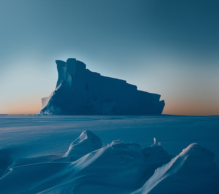 Ice berg, Sunset, Stock, HD wallpaper