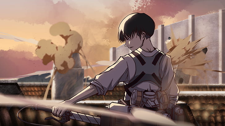 Anime, Attack On Titan, Levi Ackerman, Wallpaper HD
