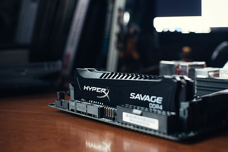 черная плата Hyper Savage, оперативная память (компьютерная), HyperX, HD обои HD wallpaper