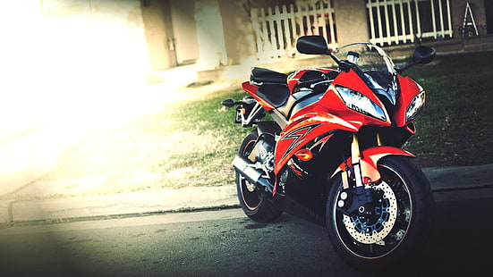 Motosiklet, Yamaha, Yamaha R6, Ben moto seviyorum, HD masaüstü duvar kağıdı HD wallpaper
