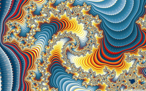 abstract painting, fractal, abstract, digital art, psychedelic, HD wallpaper HD wallpaper