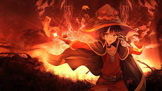 Anime, KonoSuba - Gottes Segen für diese wundervolle Welt !!, KonoSuba, Megumin (KonoSuba), HD-Hintergrundbild HD wallpaper