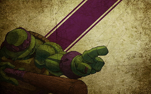 Teenage Mutant Ninja Turtles TMNT Donatello HD, мультфильм / комикс, ниндзя, черепахи, мутанты, подростки, тмнт, донателло, HD обои HD wallpaper