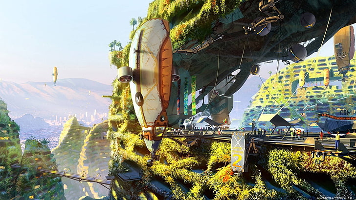 screenshot del videogioco, fantascienza, arte digitale, fantasy art, Sfondo HD