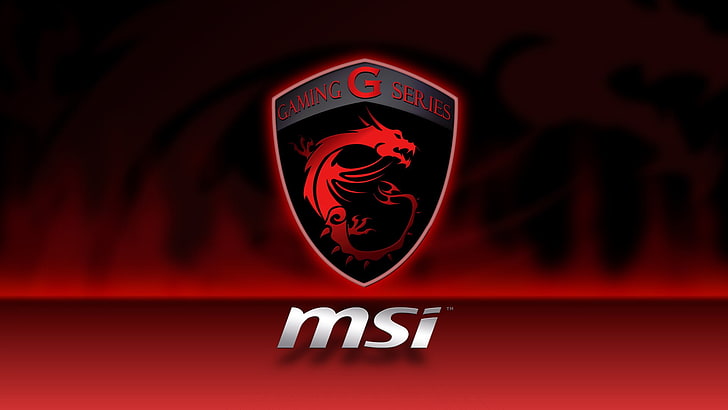 Logo MSI, MSI, dragon, Fond d'écran HD