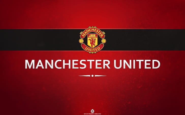 Klub Sepak Bola Manchester United, logo manchester united, united, football, club, manchester, Wallpaper HD